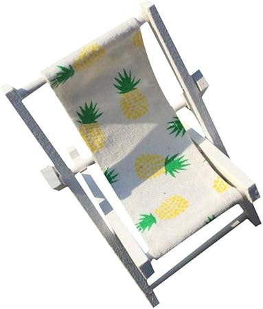 Puppenhaus Poupee Accessoires Diy Enfants Jouet Maison De Poupee Accessoires Decor Fille Coeur Rose Ananas Motif Bois Mini Chaise De Plage Decoration Emulational Meubles Home Amazon Fr Bricolage