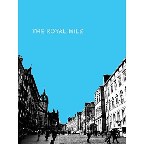 Wee Blue Coo Royal Mile Edinburgh Scotland Famous Street Sky Blue Canvas Art Print