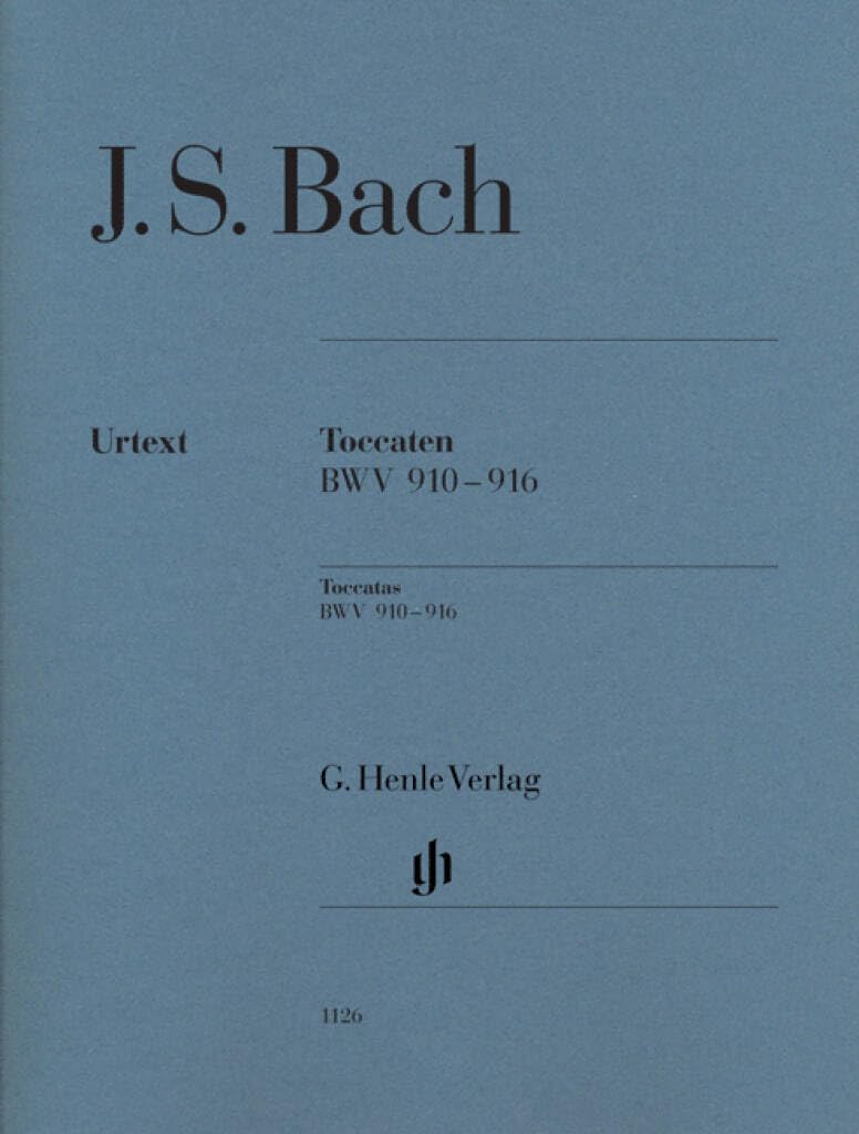 Bach: Toccatas BWV 910-916 - Piano - Editions without fingering - Henle - (HN 1126): Instrumentation: Piano solo