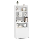 Giantex 6-Tier Bookcase, Freestanding Ladder