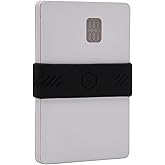 BAND[it] Minimalist Wallet – Slim Silicone Elastic Money Band – Front Pocket Credit Card Holder & Cash Strap – EDC Wallet Alternative (Black)