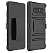 Galaxy Note 8 Case, Elegant Choise Hybrid Heavy Duty Dual Layer Shockproof [Swivel Belt Clip] Holster with [Kickstand] Combo Rugged Defender Case Cover for Samsung Galaxy Note 8 (Black)