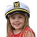 Captain's Yacht Sailors Hat (4 Pack) ● Captain’s Hats Are A Great Family Cruise Accessory for Men, Women, Teens, Kids ● Black & White Yacht Hat Set for Parties Halloween Costume Accessory,