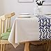 LEEVAN Heavy Weight Vinyl Rectangle Table Cover Wipe Clean PVC Tablecloth Oil-Proof/Waterproof Stain-Resistant-54 x 108 Inch(Rattan)