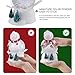 pearlstar Christmas Snow Globe Lighted Snowman Glitter Swirling Water Snowglobe Holiday Night Lights for Christmas Home, Living Room Decoration, Battery or USB Powered (Snowman)