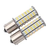 GRV BA15S 1156 1141 LED bulb 126*3014 SMD AC/DC 11-28V 4W High Bright Warm White Pack of 2