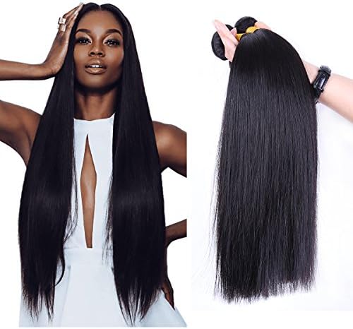 Good Quality 7a Malaysian Virgin Hair Straight 4pcs/lots Yaweida Hair Products 100% Malaysian Human Hair Extensions Bundles Natural Color Total 400g(10 12 14 16 Inch)
