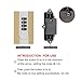 EVERTOP Combination Lock Medicine Box Storage with Separate Compartments, Pill Box 7 Day, Prescription Bottle Storage Box
