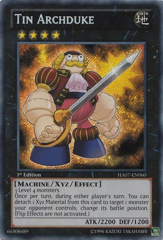 Yu-Gi-Oh! - Tin Archduke (HA07-EN060) - Hidden Arsenal 7: Knight of Stars - 1st Edition - Secret Rare