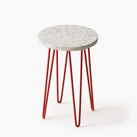 Casa Decor Speckled Stone Plant Stand Red Balcony, Living Room and Hallway Space Decor Outdoor