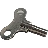 1pc Stainless Steel Grandfather Clock Winder Key, 3.8mm Winged Pendulum Clock Winding Tool, No Assembly Required