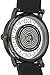 Stuhrling Original Men's 830.03 Symphony Quartz Tranparent Floating Dial Black Rubber Strap Watch