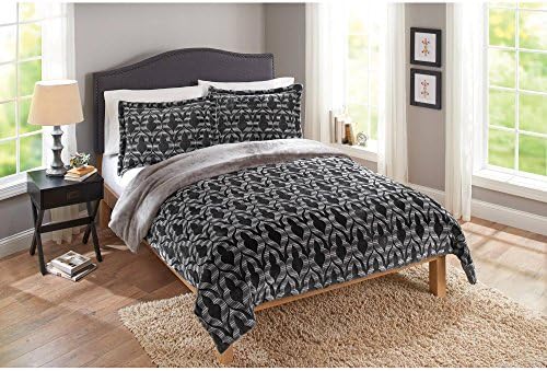 Merekesh Velvet Plush Print Queen-Size Bedding Comforter, 3-Piece Set