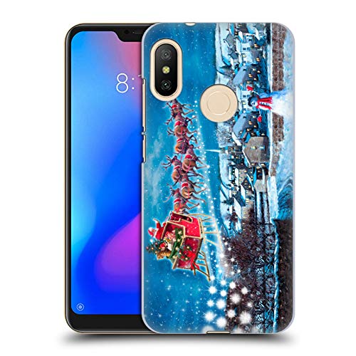 Official The Macneil Studio Jingle Bells Santa Claus Hard Back Case for Xiaomi Mi A2 Lite/Redmi 6 Pro
