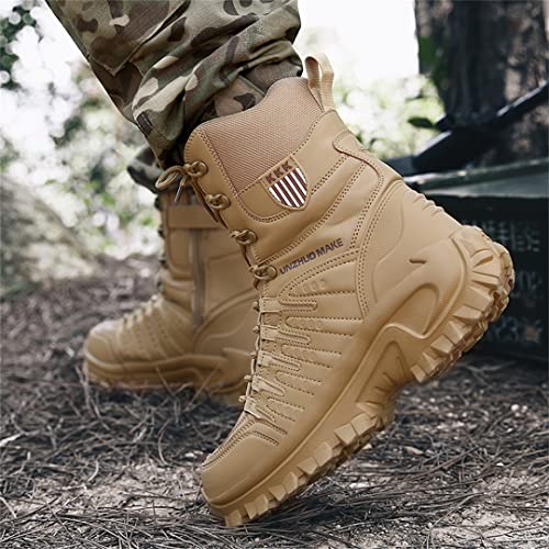 Hcclijo Outdoor Military Combat Training Boots Non-Slip Sport