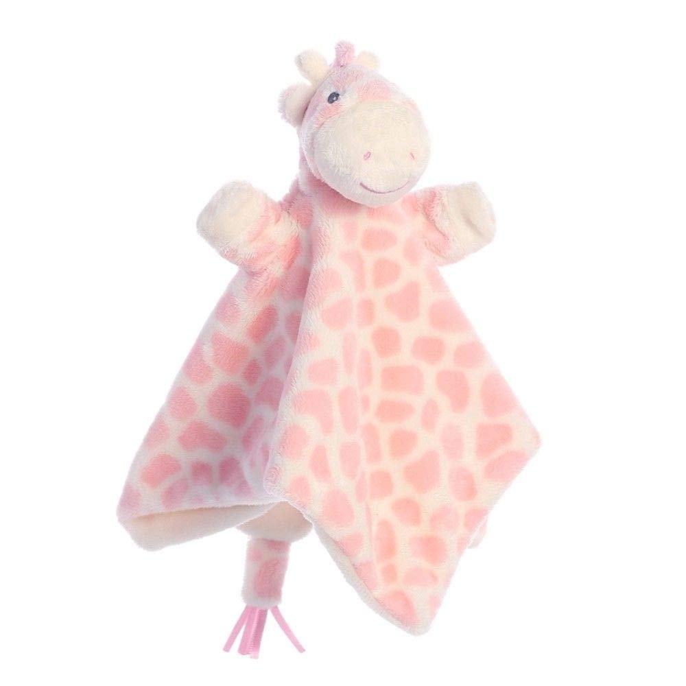 AURORA, 20842, Baby Gigi Giraffe, Finger Puppet Blankie, Pink