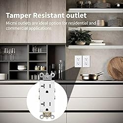 Micmi Decorator Receptacle Outlet, Standard