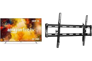 Fire TV Bundle: Includes Amazon Fire TV 75" Omni Series 4K UHD smart TV with Dolby Vision & Made for Amazon Universal Tilting TV Wall Mount for 50-86" TVs