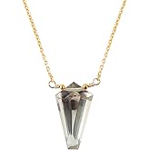 GEMSPLACE Natural Green Amethyst fancy Kite Shape Necklace, Polished Gemstone, Gift for Her, Birthday, Gemstone Jewelry 18 inch Weight 10 Carat Stone Size Approx 10 mm