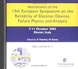 Proceedings of the 13th European Symposium on the Reliability of Electron Devices, Failure Physics and Analysis, Fantini, F. and Vanzi, M., 0080441815