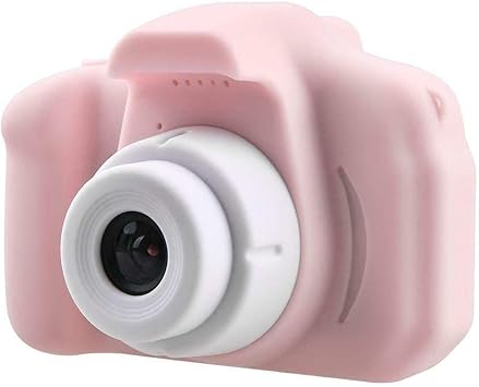 Fltaheroo X2 Children Video Camera 2 Inch Digital Photo Camera Screen Chargable Digital Camerafor Kid Gift Pink