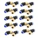 uxcell 10 Pcs Straight Quick Connectors Pneumatic Fittings 6mm x 1/8" PT Male Thread