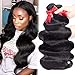 Hermosa Brazilian Hair 3 Bundles (10 12 14inch) Body Wave Human Hair 100% Unprocessed Virgin Hair Weave Black Color