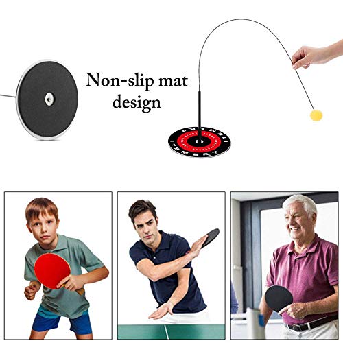 isilky Table Tennis Trainer,Paddle Tennis Training Equipment Rebound Robot, Table Tennis Rebound Trainer, Fixed Shaft Rapid Backbound Machine for Ping Pong Ball Training - Thumbnail 6