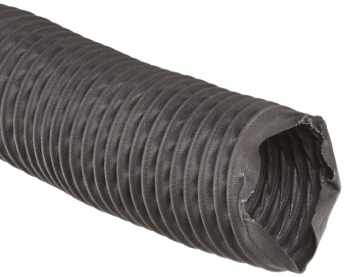 Heat-Flex CW-325 Fiberglass Duct Hose, Black , 6" ID, 25' Length
