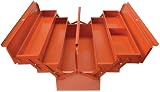 Bahco 3149-OR 5 Tray Cantilever Metal Toolbox Orange 550mm view 3