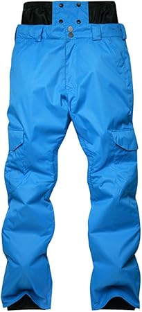 Amazon スキーウェア メンズ 耐水圧 撥水加工 スノーボードウェア パンツ インディゴ プリント スキーパンツ Jessie Kidden スポーツ アウトドア