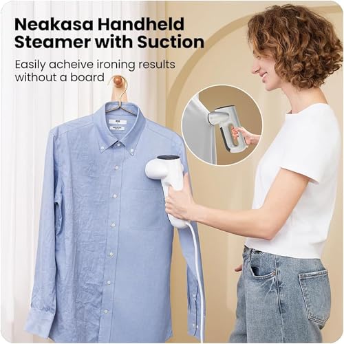 Neakasa Magic 1 Vacuum Steamer, Handheld Travel Garment Steamer for Clothes, 2300Pa Suction for Clothes Grips, Steamer Iron 2 In 1, Ready to Wear (220V-240V)