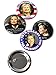 Presidential Campaign 2016 Hillary Clinton Pinback Buttons - 2.25 Inch Round - 5 Pack