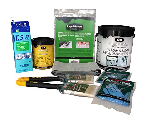 L R Liquid Rubber RV Roof Repair Kit, White, 1 Gallon - Thumbnail 7