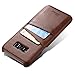 Samsung Galaxy S8 Plus Wallet Phone Case, Slim Leather Back Case Cover With Credit Card Holder Brown Case