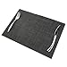 KOKAKO Placemats Washable Dining Table Place Mats PVC Kitchen Table Mats,Set of 4(Dark Gray)