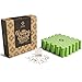 Blocking Mats for Knitting - Special Grid with Exact 1 inch Squares - Includes 100 T-Pins for Needlepoint or Crochet - Green…