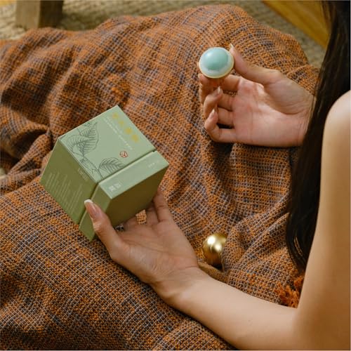 CHBOMTELEY Aromatherapy Balm Sphere - Natural Sleep Aid & Stress Relief Essential Oil, Portable Meditation Gift Set ，Premium Floral Scent for Home/Office/Travel