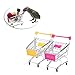 Onpiece Parrot Bird Supermarket Shopping Cart Intelligence Growth Funny Toys Pink/Yellow