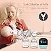 Electric Breast Pump - MOSFiATA Rechargeable Nursing Breastfeeding Pump with Massage Mode, LCD Smart Touch Screen, 3 Modes (9 Suction Levels Each) and Backflow Protector BPA Free