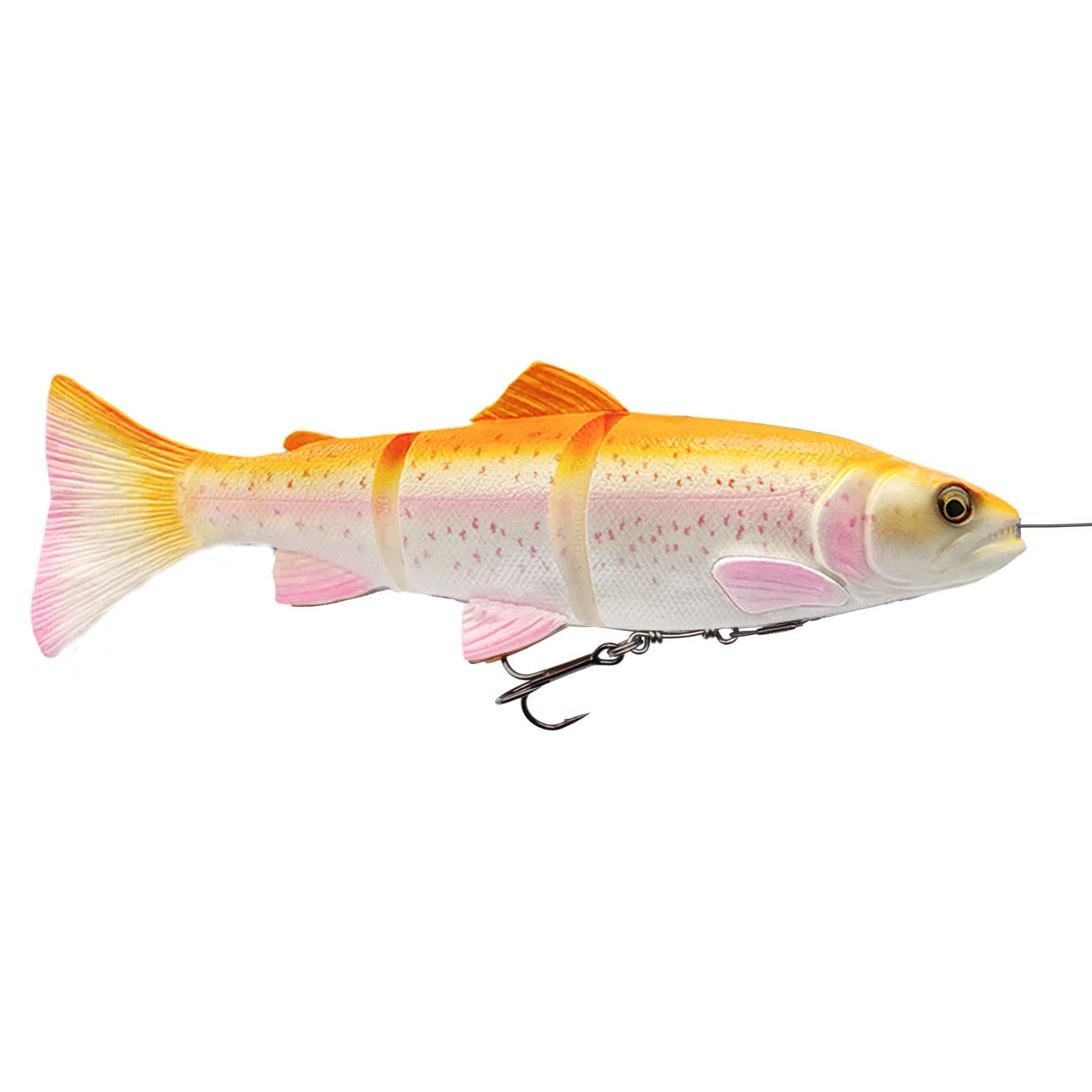 Savage Gear 4D Line Thru Trout (ALBINO BASE, 30CM 303G SINKING) - 1pc Rubber Fish Lure