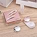 ROSENICE Contact Lens Case Mini Travel Portable Contact Case Container Holder(Light Pink)