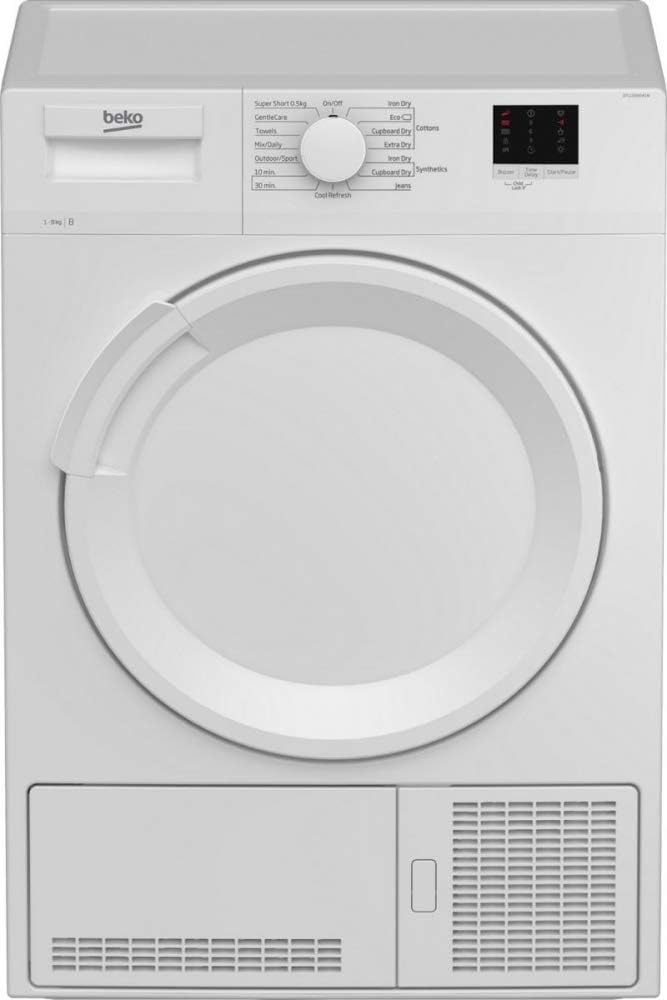 Beko DTLCE80041W 8kg Condenser Tumble Dryer White