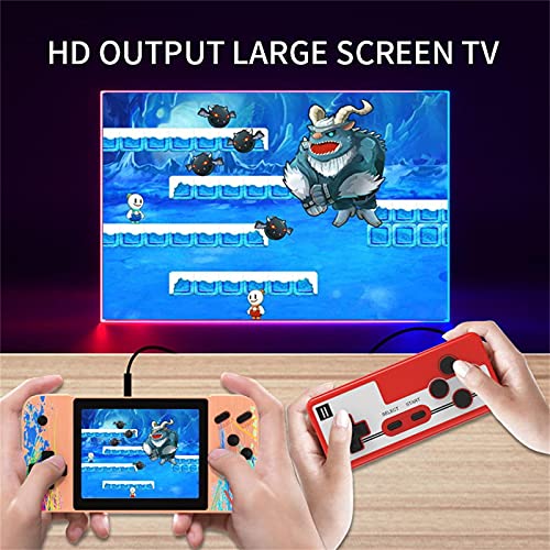 Handheld Game Console Horizontal Screen Retro Nostalgic Arcade Single Double 800 In One 3.5 Inch Large Screen Game Console Connected To TV (Blue, 15x10x3cm)