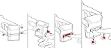 Trodat Replacement Ink Pads 6/4912/2 Pack Red Blue Ink for Office Printy view 8