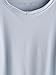SheIn Women's Cute Ruffle Bell Sleeve Crochet Trim T-shirt Medium Blue