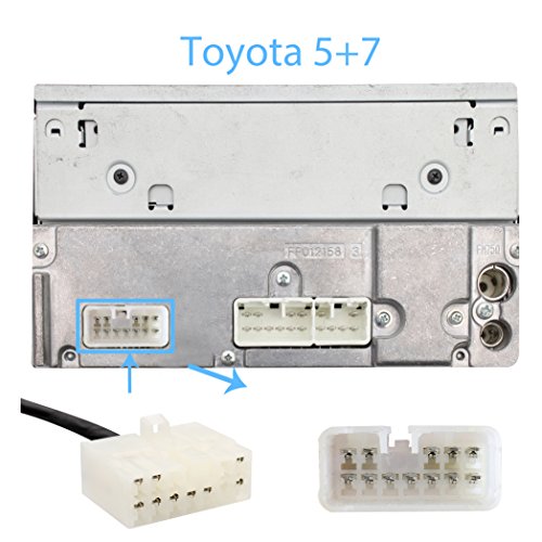Auxillary Adapter,Wyness AUX Car MP3 Player Radio Interface AUX in Adapte 3.5mm for Toyota (5+7) 4Runner Camry Corolla Highlander RAV4 Tacoma Yaris Lexus IS200 GS300 LS430 RX300