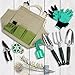 INNO STAGE 10 Piece Garden Tools Set-Gardening Hand Tools Kit,Detachable Storage Tote Bag and Collapsible Stool Seat with Backrest for Father Mother as Giftthumb 2