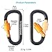 TITECOUGO Aluminum Alloy D-Ring High Strength Carabiner Key Chain Clip Hook for Camping Hiking Outdoor (Not for Climbing)