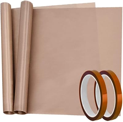 selizo Heat Tape and Teflon Sheets 12mm 260C 600F 2 Pack